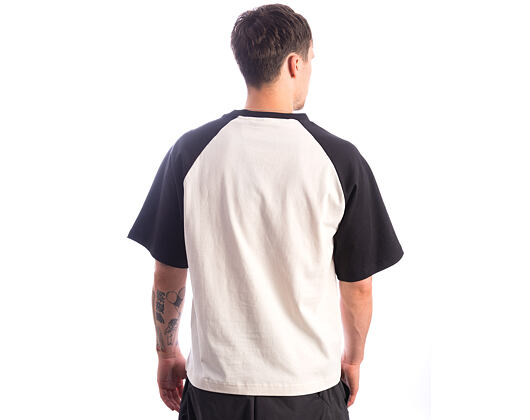 Triko Karl Kani - Sport College Boxy Raglan T-Shirt - Cream/Black