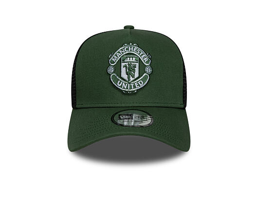 Kšiltovka New Era - Seasonal 9FORTY A-Frame Trucker - Manchester United - Cilantro Green