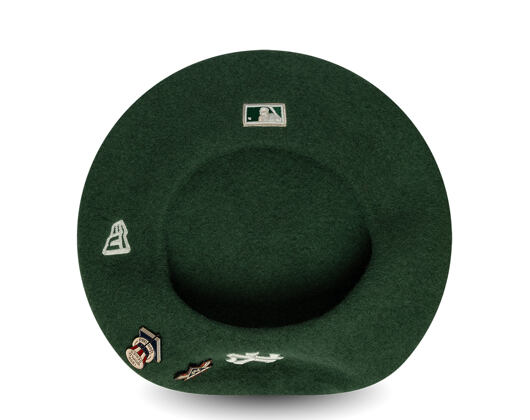 Baret New Era - MLB IMAGE DROP Retro Pin Beret - NY Yankees - Green