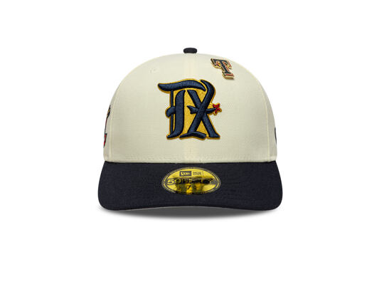 Kšiltovka New Era - MLB Cooperstown Pin 59FIFTY - Texas Rangers - Navy / Cream