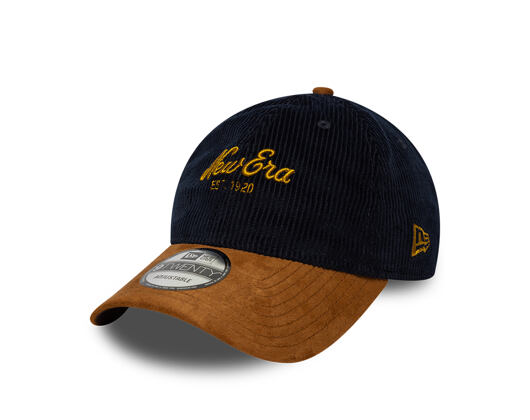 Kšiltovka New Era - Branded Cord Mix 9TWENTY - Navy / Brown