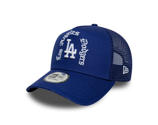 Kšiltovka New Era - MLB Wordmark 9FORTY A-Frame Trucker - LA Dodgers - Royal