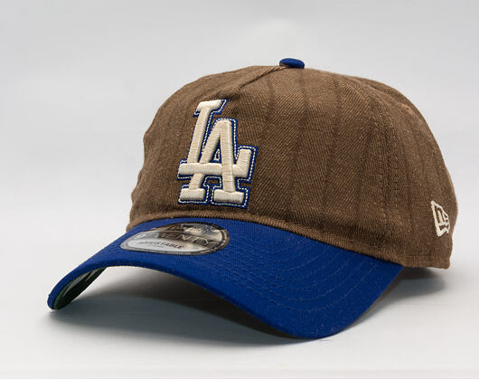 Kšiltovka New Era × Three Looms - Chestnut Pinstripe 9TWENTY A-Frame - Los Angeles Dodgers