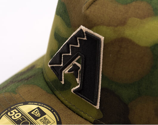 Kšiltovka New Era - MLB Ripstop Camo 59FORTY - Arizona Diamondbacks - Woodland Camo