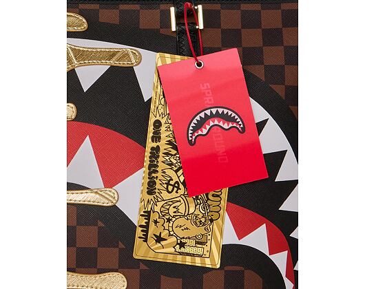 Taška Sprayground - Sharks In Paris Gold Drip Tote