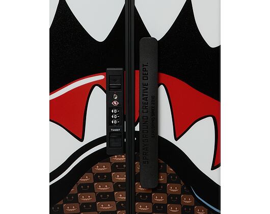 Kufr Sprayground - Sharks In Paris Wtf Bubble Brown Check Full-Size Luggage