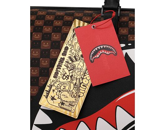 Taška Sprayground - Sharks In Paris Wtf Bubble Brown Check Duffle