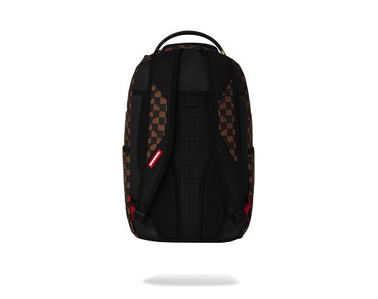 Batoh Sprayground - Brown And Cream Drip Check Shark Backpack