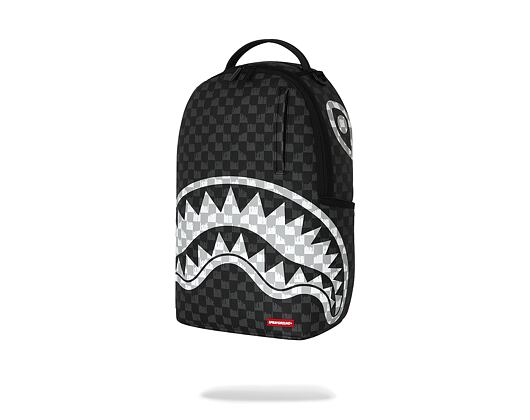 Batoh Sprayground - Black And White Drip Check Shark Backpack