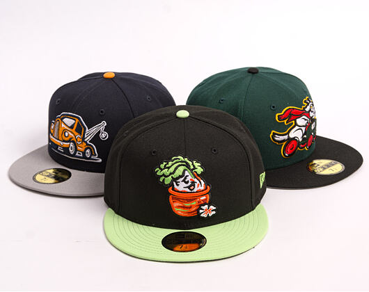 Kšiltovka New Era - MiLB Theme Nights 59FIFTY - Montgomery Biscuits - Biscuit Jar - Black / Mint