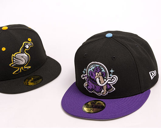 Kšiltovka New Era - MiLB Theme Nights 59FIFTY - Erie Sea Wolves - Wolf Mascot - Black / Purple