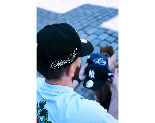 Kšiltovka New Era - MLB Side Script 9FORTY M-CROWN - Chicago White Sox - Black