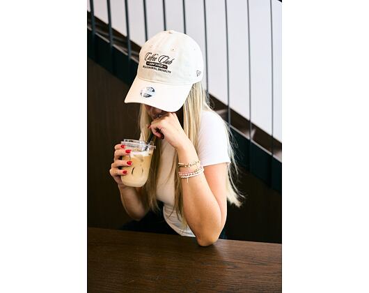 Dámská Kšiltovka New Era - Branded Cafe Slogan 9TWENTY - Cream / Deep Auburn
