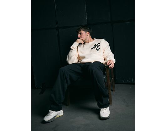 Svetr New Era - Branded Knit Sweater - Cream