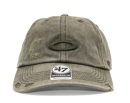 Kšiltovka Oakley - ‘47 Reserve Distressed Cap - Deep Olive