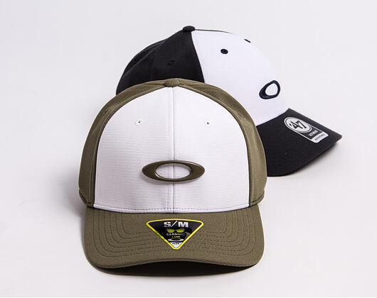 Kšiltovka Oakley - Tincan Cap - Deep Olive/White