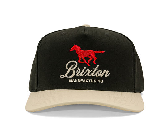 Kšiltovka Brixton - Leisure Snapback - Black/White Cap