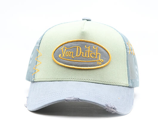 Kšiltovka Von Dutch - Trucker - Patch - Green / Light Blue