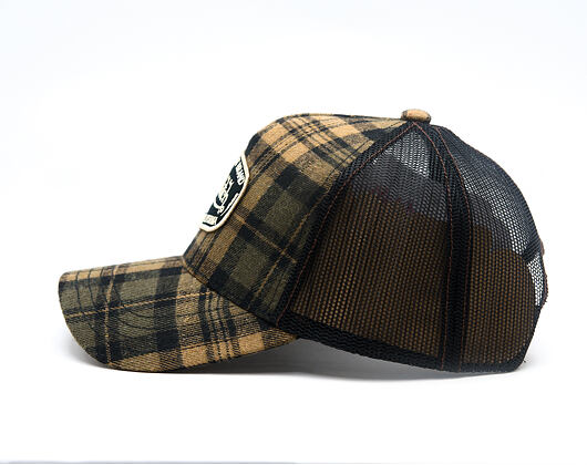 Kšiltovka Von Dutch - Baseball - Checkered Patch - Brown