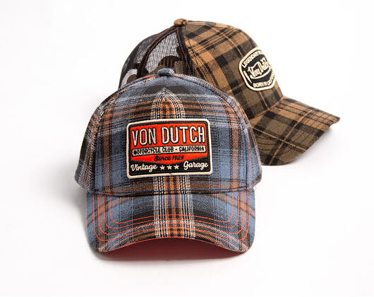 Kšiltovka Von Dutch - Baseball - Checkered Patch - Navy