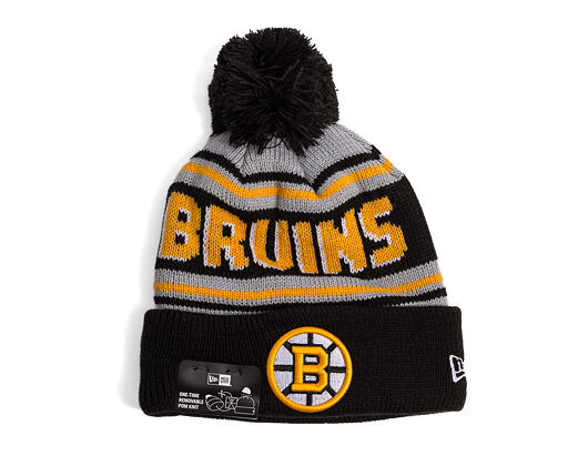 Kulich New Era - NHL Evergreen Wordmark Pom Medium Knit - Boston Bruins - Team Color