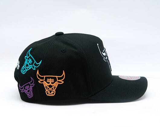 Kšiltovka Mitchell & Ness - NBA 404 Club Neon Pro Snapback - Chicago Bulls - Black