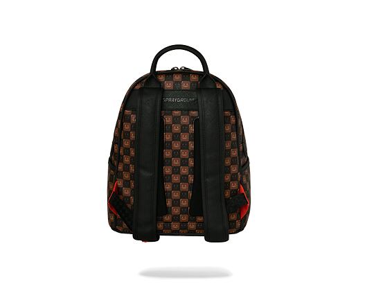 Batoh Sprayground - Sharks In Paris Wtf Bubble Brown Check Savage Backpack