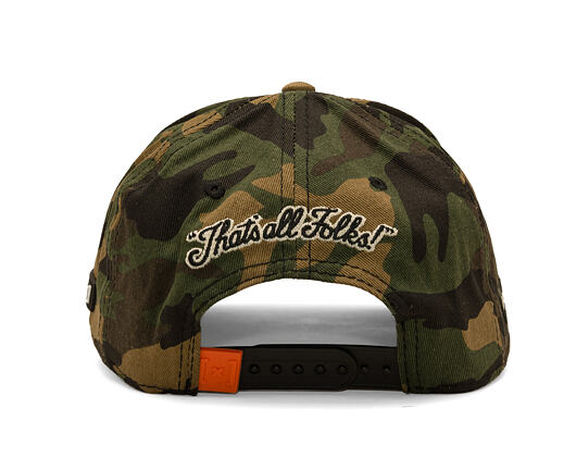 Kšiltovka Capslab - Looney Tunes A-Frame - Daffy Duck You're Despicable Distressed - Camo