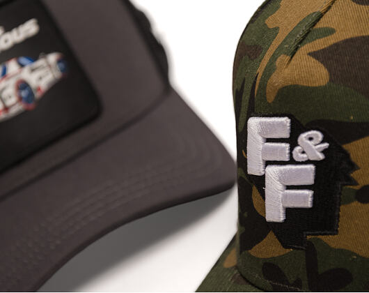 Kšiltovka Capslab - Fast & Furious A-Frame - F&F Logo - Camo