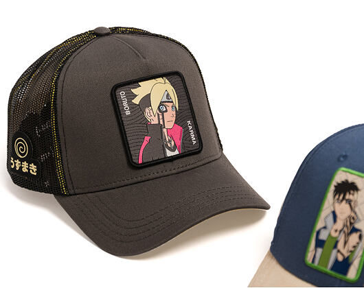 Kšiltovka Capslab - Boruto Trucker - Boruto Karma - Olive / Black