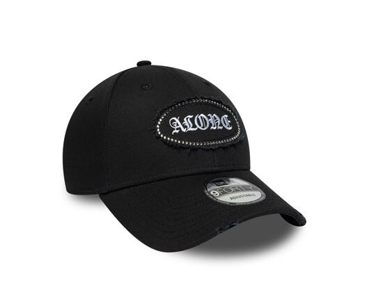 Kšiltovka New Era - Branded Gem Patch Distress 9FORTY - Black