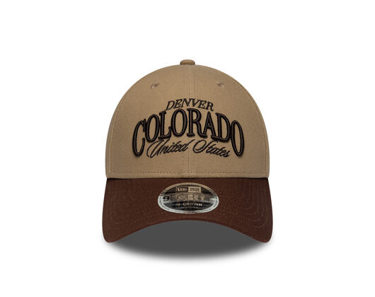 Kšiltovka New Era - Branded Wordmark 9FORTY M-CROWN - Camel / Chestnut Brown