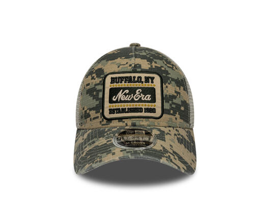 Kšiltovka New Era - Branded Camo 9FORTY M-CROWN A-Frame Trucker - Woodland Camo