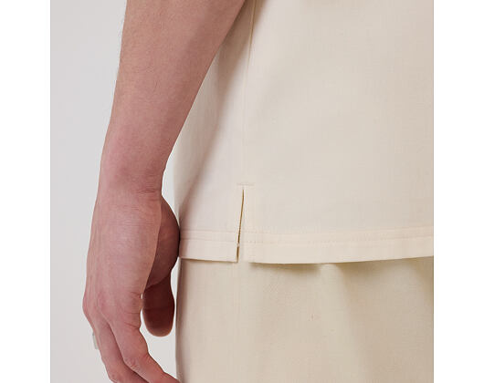 Triko New Era - Branded Straight Hem Jersey - Off White