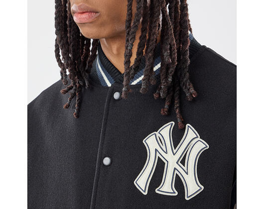 Bunda New Era - MLB Ds Varsity Jacket - NY Yankees - Black