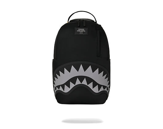 Batoh Sprayground - Shark Central Black Nylon Gray Embossed Backpack