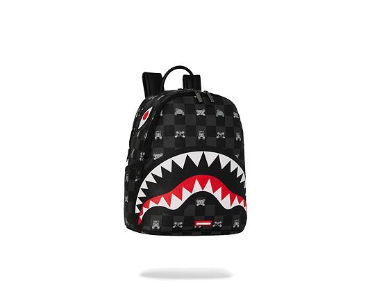 Batoh Sprayground - Gray Peeking Character Check Savage Backpack