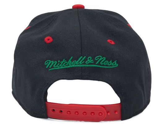 Kšiltovka Mitchell & Ness Chicago Blackhawks Team Arch Tri-Pop Black Snapback