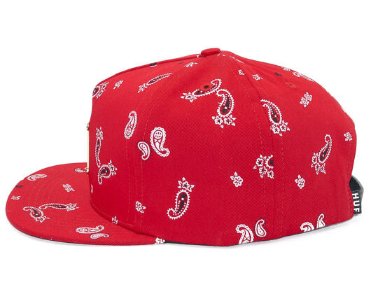 Kšiltovka HUF Bandana Metal H Red Strapback