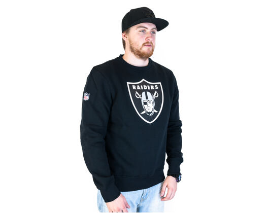 Mikina New Era Essential NFL Team Logo Crew Oakland Raiders Black