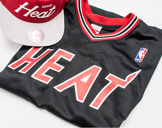 Dres Mitchell & Ness Spot Mesh Miami Heat Black