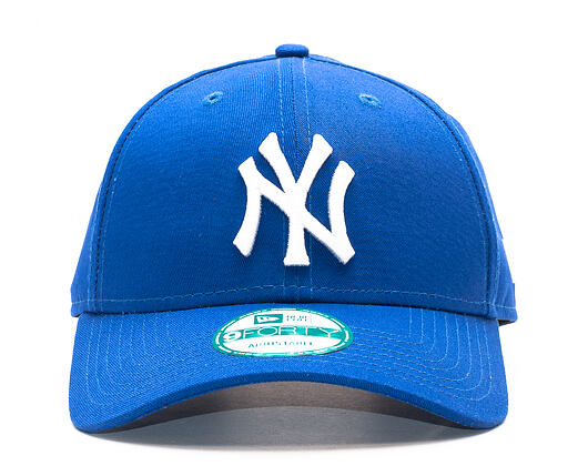 Kšiltovka New Era 9FORTY League Basic New York Yankees Strapback Light Royal / White