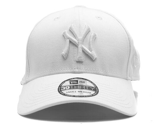 Kšiltovka New Era League Basic New York Yankees White 39THIRTY Stretchfit
