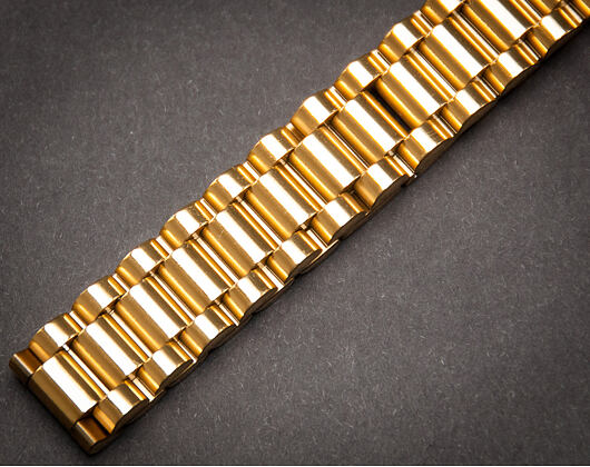 Pozlacený náramek King Ice Gold Rolex Link Bracelet