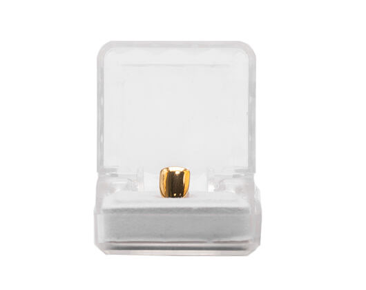 Pozlacený zub King Ice Gold Single Grill Tooth Cap Bottom