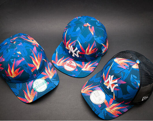 Kšiltovka NEW ERA Birds Of Paradise New York Yankees 9FORTY Trucker Snapback