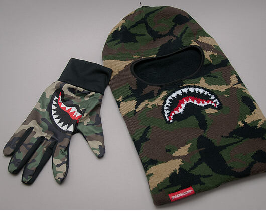 Kukla Sprayground Mouth Shark Ski Mask Camo
