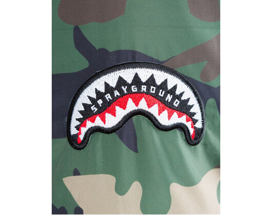 Oboustranná péřová zimní bunda Sprayground Shark Mouth Reversible Camo