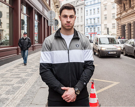 Bunda New Era Border Edge Track Jacket Oakland Raiders Black/Grey/White