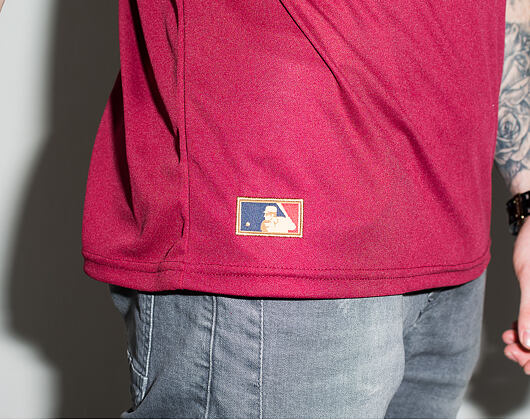 Triko New Era Border Edge Badge Tee Philadelphia Phillies Burgundy/Blue/White